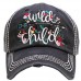 HITW  Vintage Distressed Ball Cap Hat  "WILD CHILD"  eb-35353416
